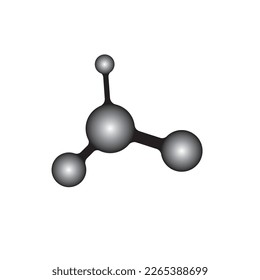 metalic gradien molecule vector icon element concept design template web