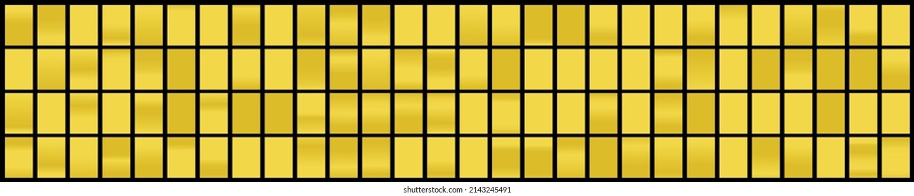 Metalic gradient collection with shiny gold hologram. Holographic foil texture, gold rose, brown and golden gradation. Vector set for frame, ribbon, border, other design.