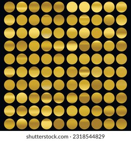 Metalic gradient collection with shiny rainbow hologram. Holographic foil texture, green, blue, yellow, pink gradation. Vector set for frame, ribbon, border, other design.