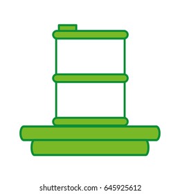 metalic tank isolated icon