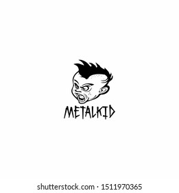 METALKID logo illustration commercial grapich to use