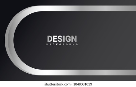 Banner metálico de fondo abstracto con colores brillantes y elegantes. Vector
