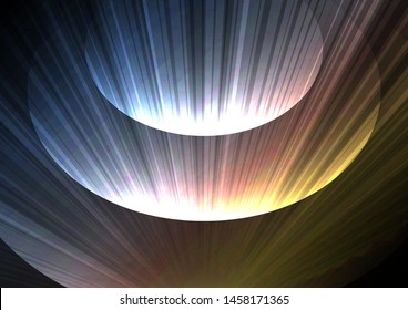 metallic abstract circle background, digital overlap layer line, simple technology design template, vector illustration