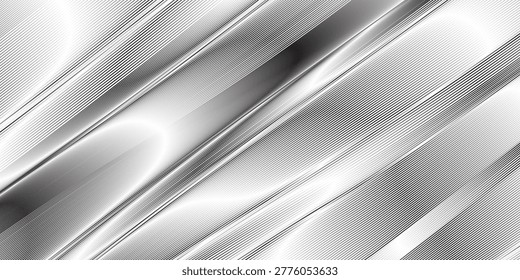 Metallic abstract wavy liquid background. 3d render illustration