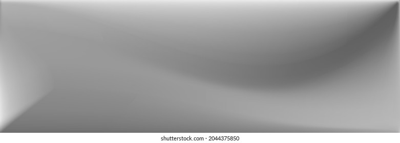 Malla de gradiente ondulada metálica de aluminio. Ilustración Natural De Textura Borrosa. Fondo de líneas horizontales monocromáticas plateadas. El Vibrante Fondo Gris De Moda. Malla de gradiente ondulada por el agua.