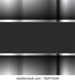metallic background and black texture 