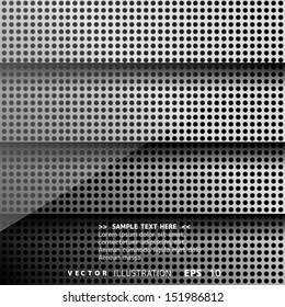 Metallic background with carbon texture