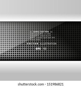 Metallic background with carbon texture