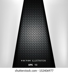 Metallic background with carbon texture