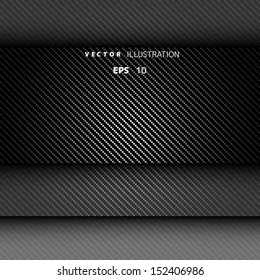Metallic background with carbon texture