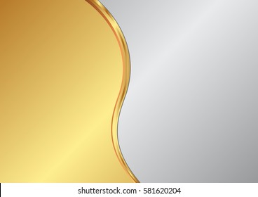 Metallic Background Divided Into Two