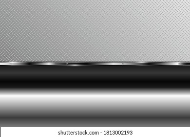 Fondo metálico de gris y plata con textura metálica.