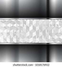 metallic background with geometrical texture 
