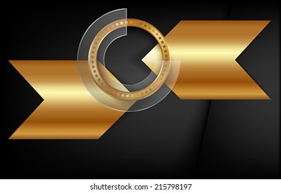 The metallic background with infographic elements