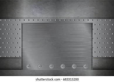 Metallic background, metal plate texture.