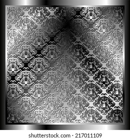 Metallic background with pattern for your design