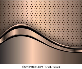 Metallic background polished metal texture, vector design.
