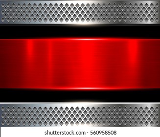 Metallic background, shiny metal elegant texture, vector illustration.