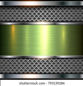 Metallic background, shiny metal elegant texture, vector illustration.