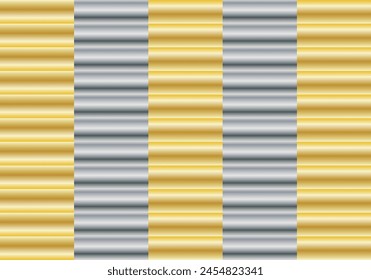 Metallic background of silver and gold bars.