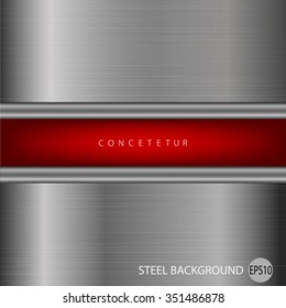 Metallic background  steel texture  with reflections.