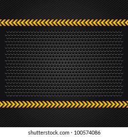 Metallic background template, perforated iron sheet