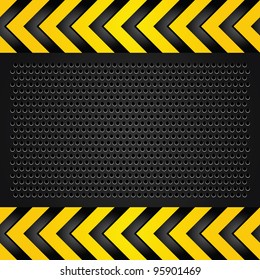 Metallic background template, perforated sheet