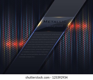 Metallic Background Vector Design