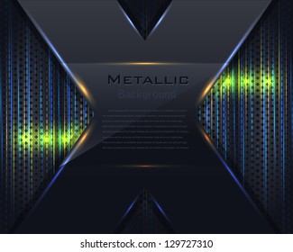 Metallic Background Vector Design