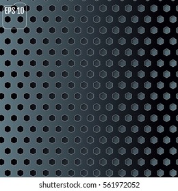 Metallic background, vector illustration. Carbon concept. Material design.