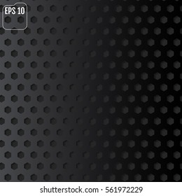 Metallic background, vector illustration. Carbon concept. Material design.