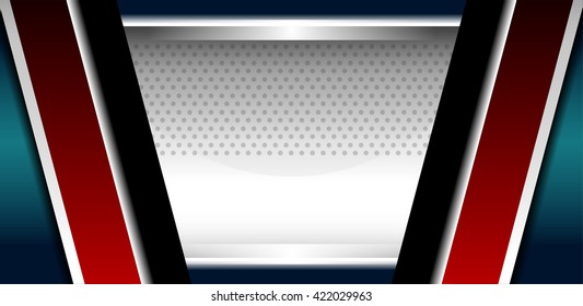metallic backgrounds red blue, Vector Illustration