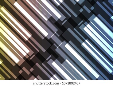 metallic bar overlap in dark background, stripe layer backdrop, technology template, vector illustration