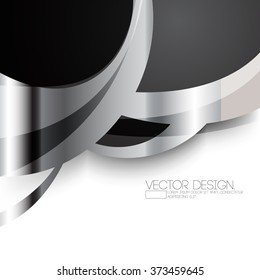 metallic bent lines material concept background