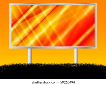 metallic billboard