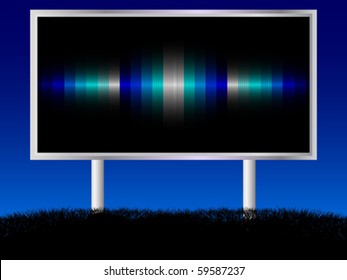 metallic billboard