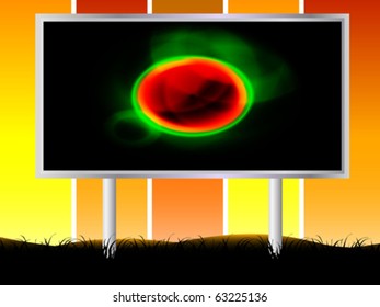 metallic billboard