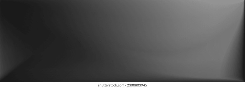 Metallic  Black and white Trendy Background. Blank Gray Wavy Gradient Mesh. Silver Monochromatic Smooth Surface Backdrop. Water Blurred Texture Illustration. Vibrant Wavy Gradient Mesh.