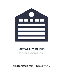 metallic blind icon on white background. Simple element illustration from Buildings concept. metallic blind icon symbol design.