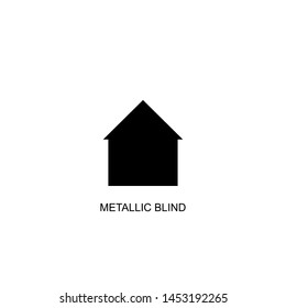 metallic blind icon vector black design