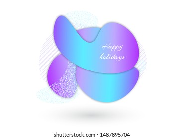 Metallic blue gradient for the design of banners, invitations and cards. Vector illustration
