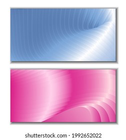 Metallic blue and pink stripes, metallic gradient. Cover design. Creative background, wallpaper, magazine cover. EPS
