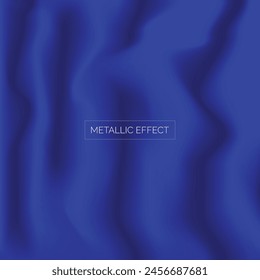 Metallisch blau strukturierter Hintergrund reflektierende fließende Form