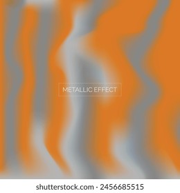 Fondo de bronce metálico y gris texturizado forma fluida reflectante