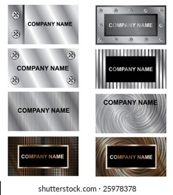 Metallic business cards background