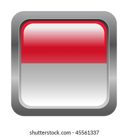 metallic button in colors of Indonesia