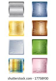 metallic buttons