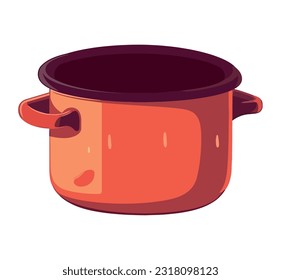Metallic cauldron on white background icon isolated