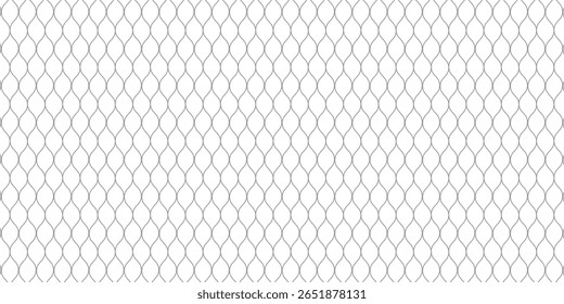 Metallic Chain Link Fence Pattern on a White Background