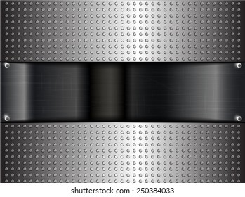 Metallic or chrome background or texture  vector illustration